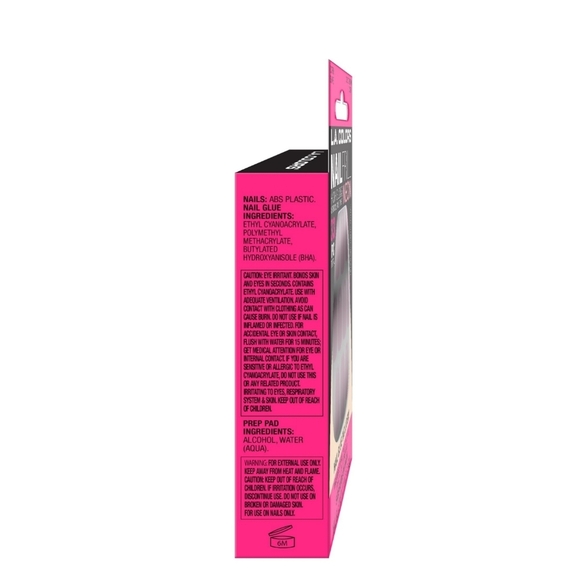 L.A. Colors Nail Frill High Gloss Neon 33pc Cosmopolitan Artificial Nail Tip Kit - Picture 3 of 9